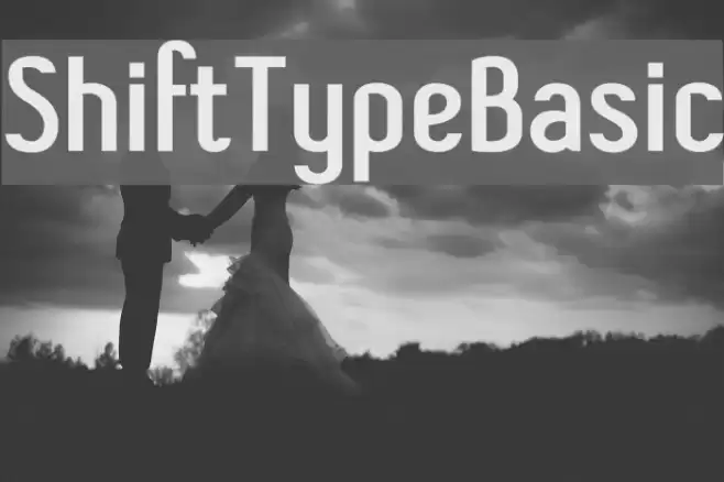 ShiftTypeBasic Font examples