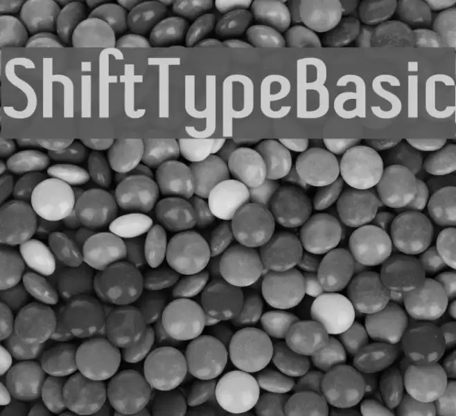 ShiftTypeBasic Font examples
