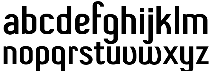 ShiftTypeBasic Font LOWERCASE