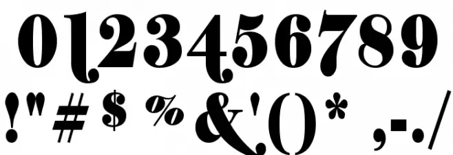 Shifty Chica Font OTHER CHARS