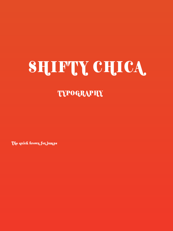 Shifty Chica Poster