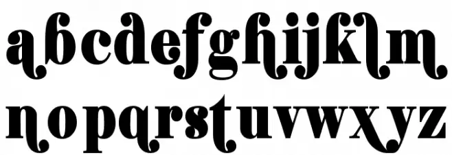 Shifty Chica Font LOWERCASE