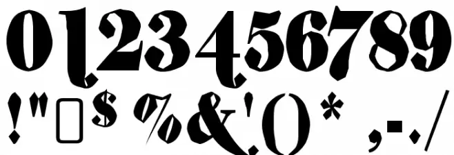 ShiftyChicaTwo-Regular Font OTHER CHARS