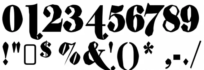 ShiftyChicaTwo-Regular Font OTHER CHARS