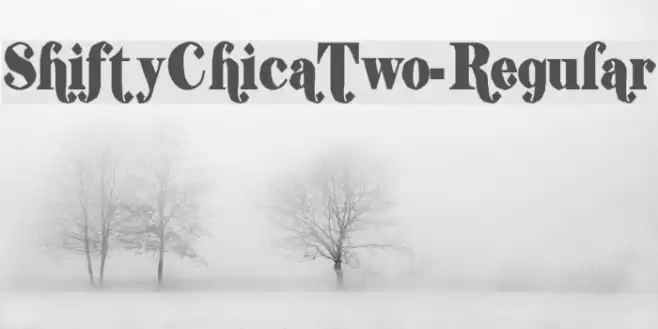 ShiftyChicaTwo-Regular Font examples