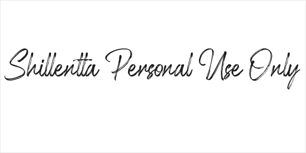 Shillentta Personal Use Only Logo