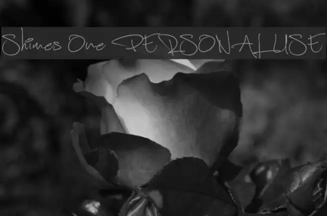 Shimes One PERSONAL USE Font examples