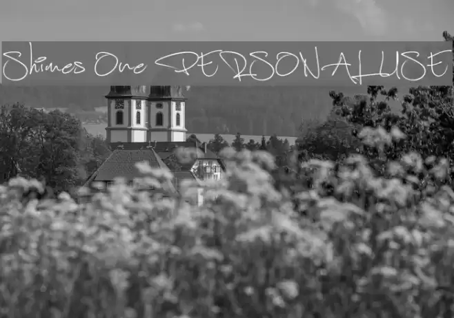 Shimes One PERSONAL USE Font examples