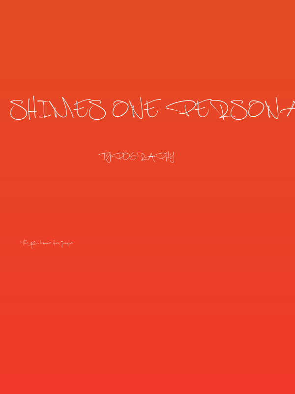Shimes One PERSONAL USE Poster