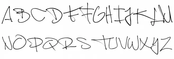 Shimes Two PERSONAL USE Schriftart Groß