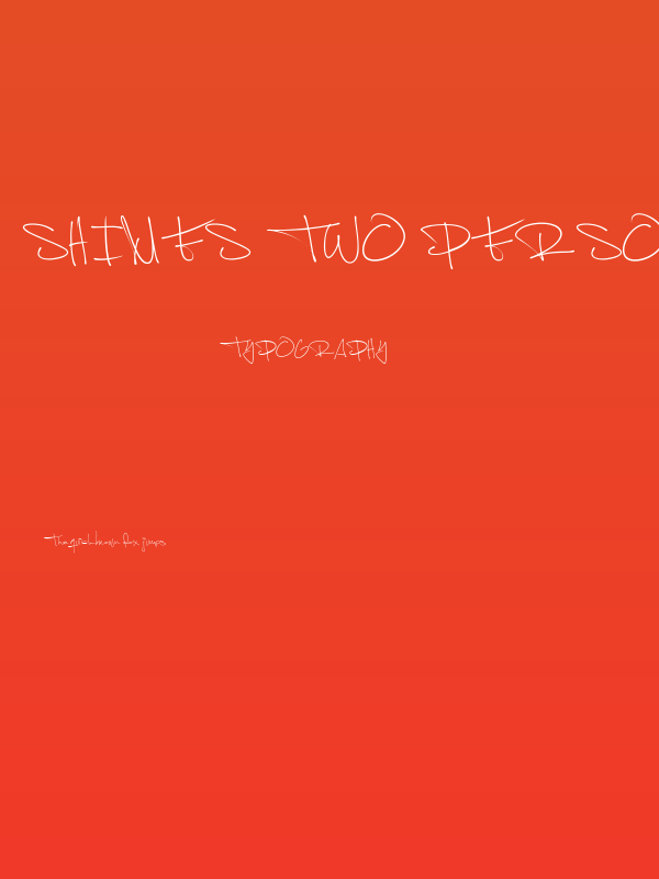 Shimes Two PERSONAL USE Poster