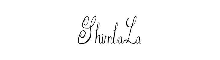 Shimla La  Frei Schriftart Herunterladen