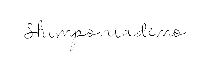 Shimponiademo  Free Fonts Download