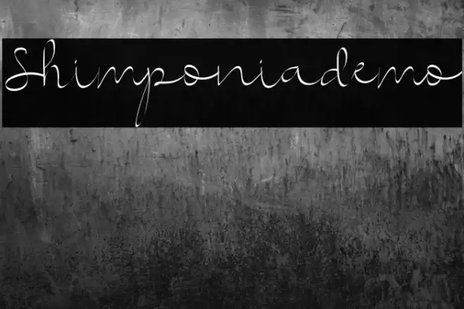 Shimponiademo Font examples