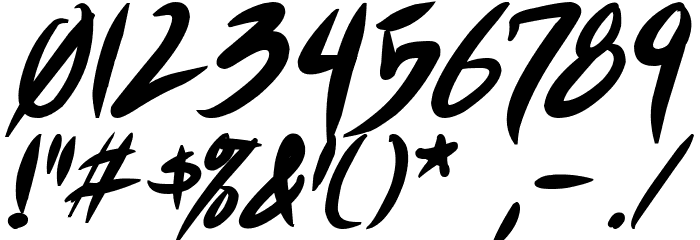 Shin Akiba Punx Bold Italic Font OTHER CHARS