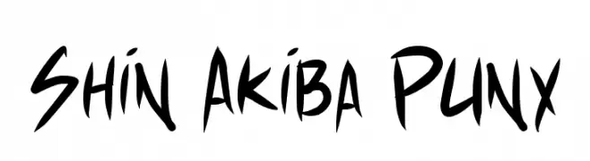 Shin Akiba Punx  नि: शुल्क फ़ॉन्ट्स डाउनलोड