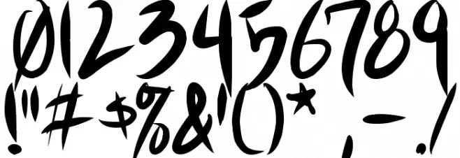 Shin Akiba Punx Font OTHER CHARS