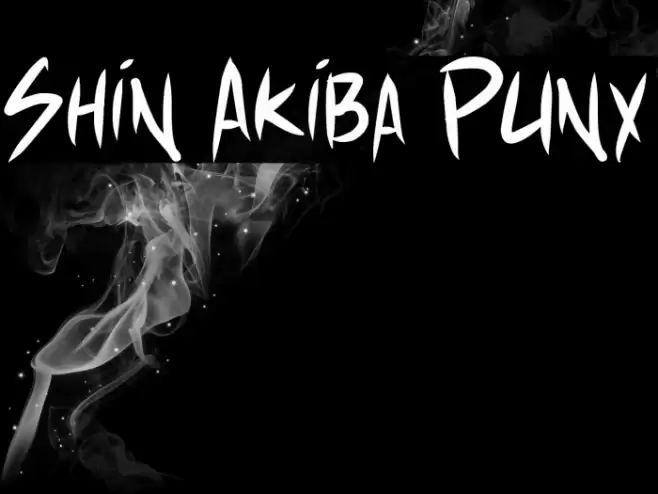 Shin Akiba Punx Font examples