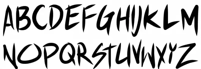 Shin Akiba Punx Schriftart Groß