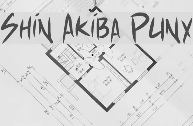 Shin Akiba Punx Font examples