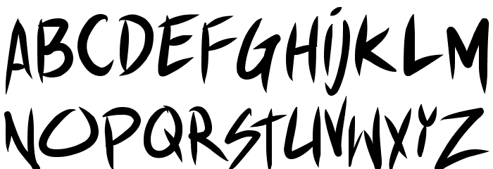 Shin Akiba Punx Font LOWERCASE