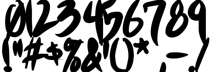 Shin Akiba punx Bold Font OTHER CHARS