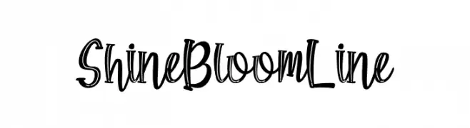 Shine Bloom Line  नि: शुल्क फ़ॉन्ट्स डाउनलोड