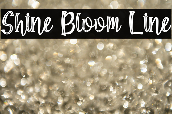 Shine Bloom Line Example 1
