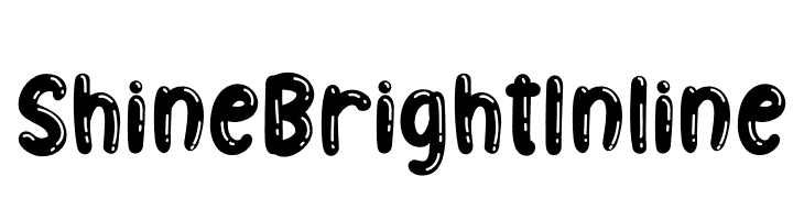 Shine Bright Inline  Free Fonts Download