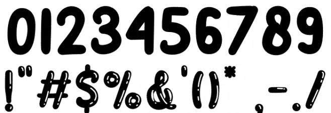 Shine Bright Inline Font OTHER CHARS