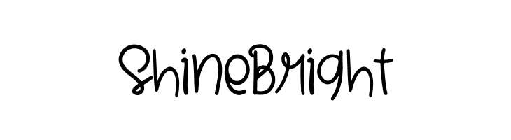 Shine Bright  Frei Schriftart Herunterladen
