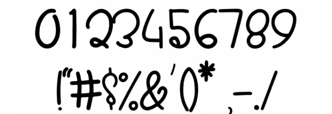 Shine Bright Font OTHER CHARS