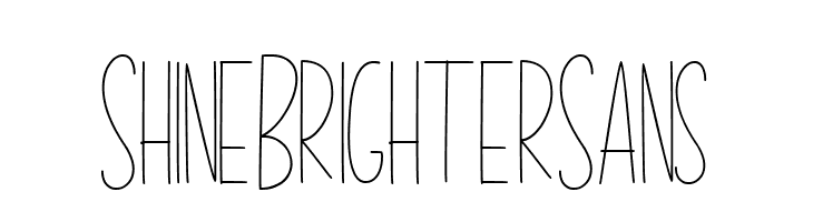 Shine Brighter Sans  font caratteri gratis