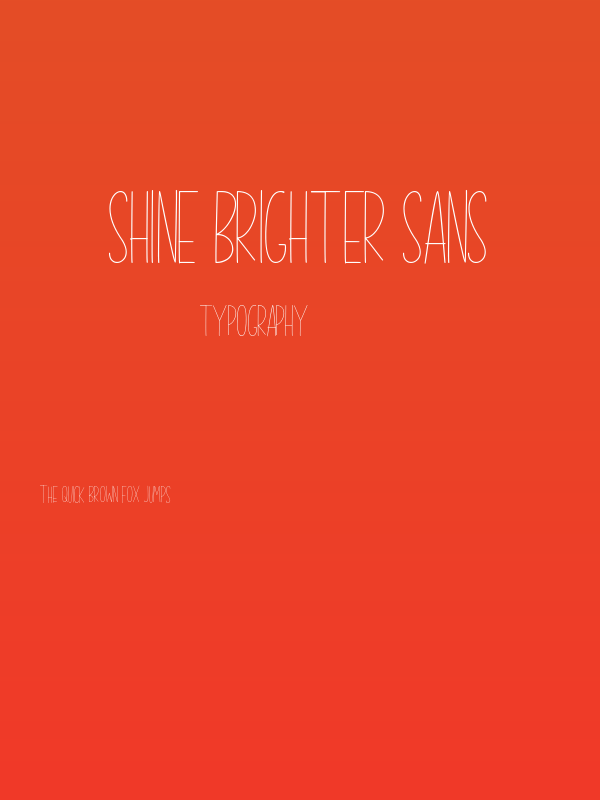 Shine Brighter Sans Poster
