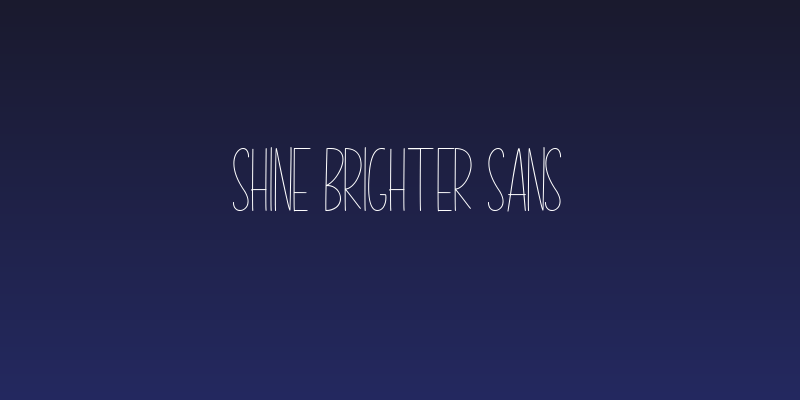Shine Brighter Sans Social Header
