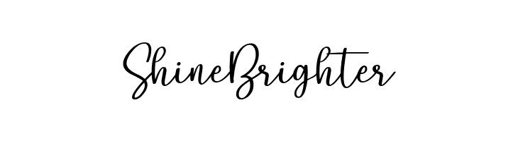 Shine Brighter  नि: शुल्क फ़ॉन्ट्स डाउनलोड