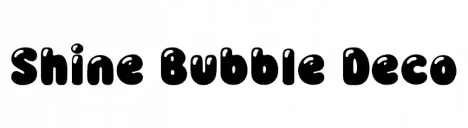 Shine Bubble Deco  baixar fontes gratis