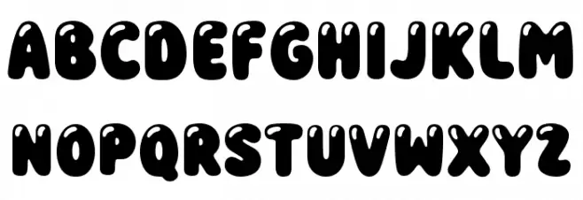 Shine Bubble Deco Schriftart Groß