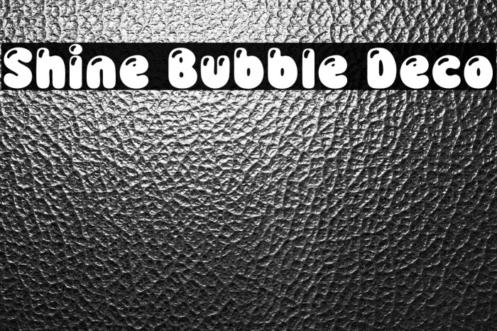 Shine Bubble Deco Example 1