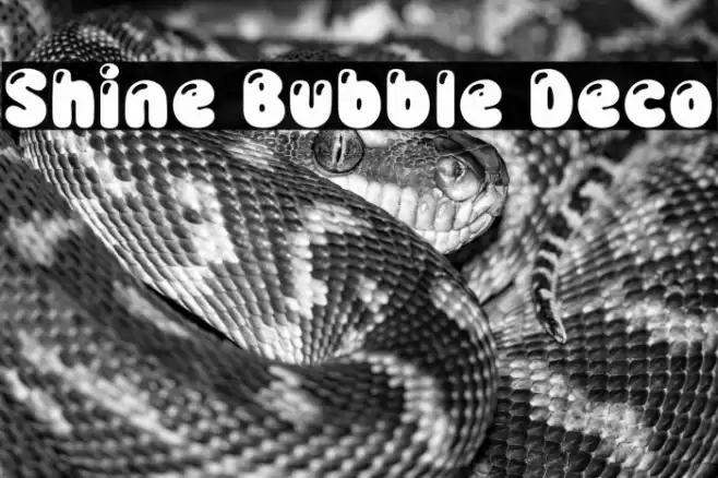 Shine Bubble Deco Caratteri examples