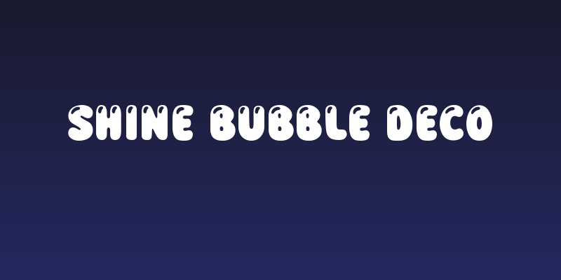 Shine Bubble Deco Social Header