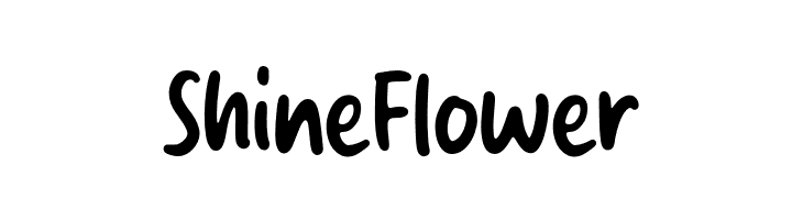 Shine Flower  Fuentes Gratis Descargar
