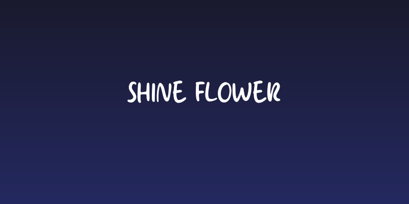 Shine Flower Social Header