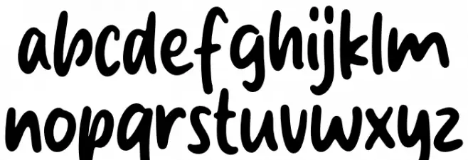 Shine Flower Font LOWERCASE