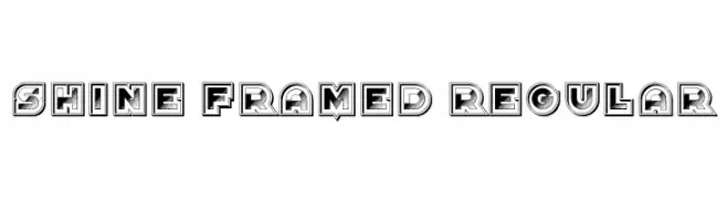 Shine Framed Regular  नि: शुल्क फ़ॉन्ट्स डाउनलोड