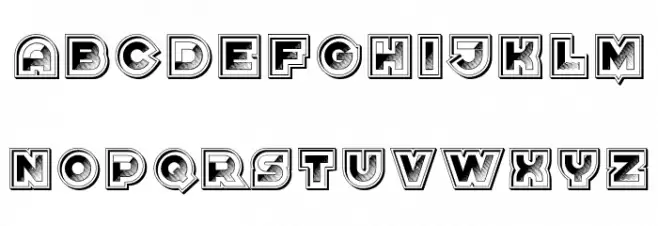 Shine Framed Regular Font Litere mici