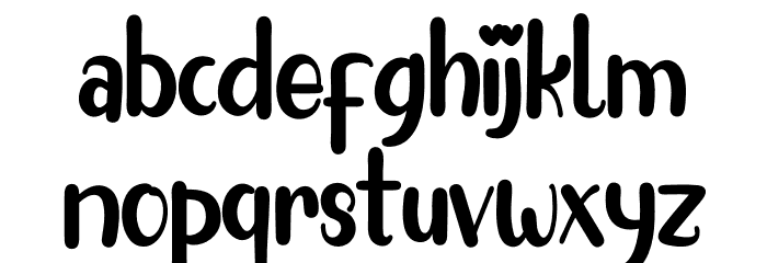 Shine Kejora Font LOWERCASE