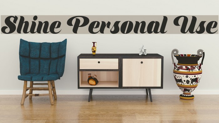 Shine Personal Use Font examples
