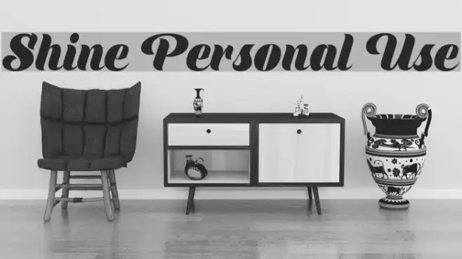 Shine Personal Use Font examples