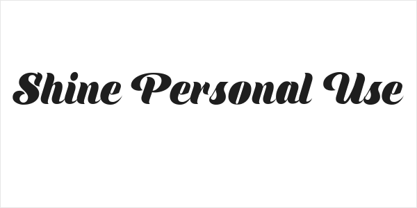 Shine Personal Use Logo